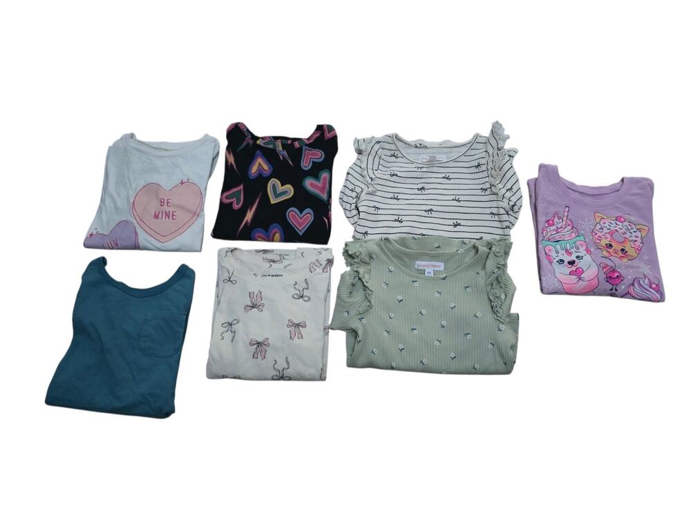 Girl's Long Sleeve Shirt Bundle Small